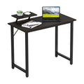 Modern black computer desk with adjustable holder and three drawers from Chleby