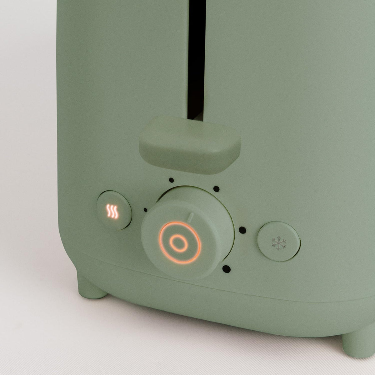 CREATE Sage Green Toaster with 6 Power Levels