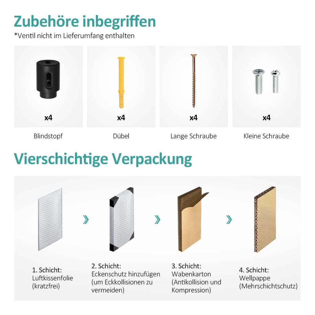 EMKE Anthracite Steel Towel Warming Radiator
