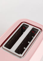 CREATE Pink Toaster with 6 Power Levels and Safety Features