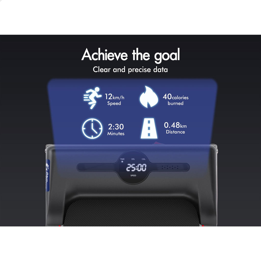 BLACK LORD 2.4HP Foldable Treadmill for Home and Office