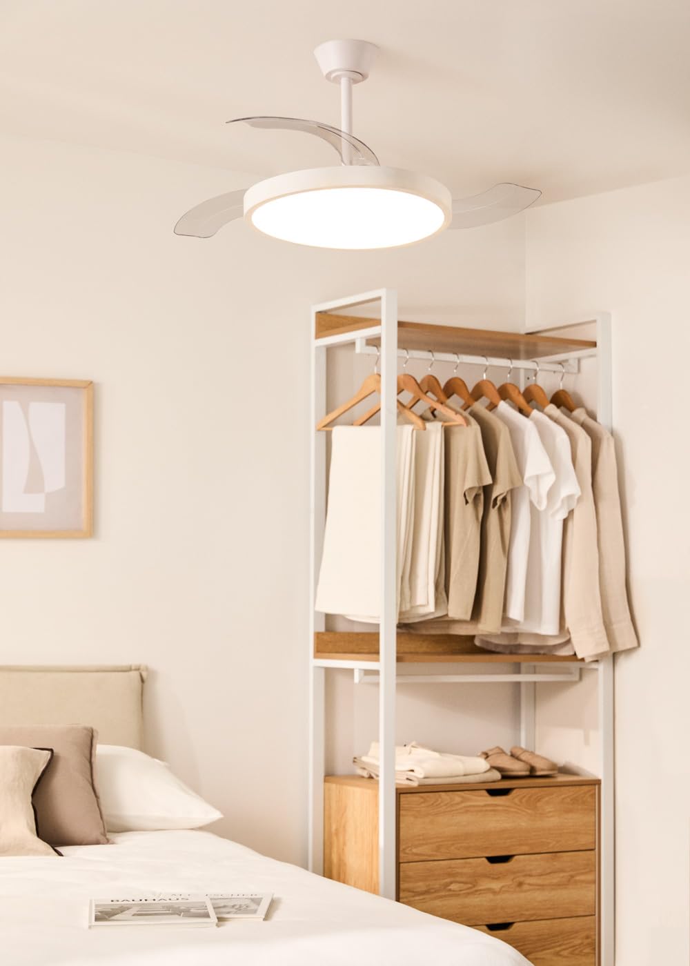 CREATE WIND CLEAR STUDIO S Ceiling Fan with White Light and Remote
