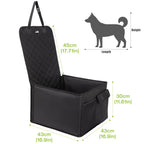 Pecute Waterproof Dog Car Seat for Small to Medium Dogs