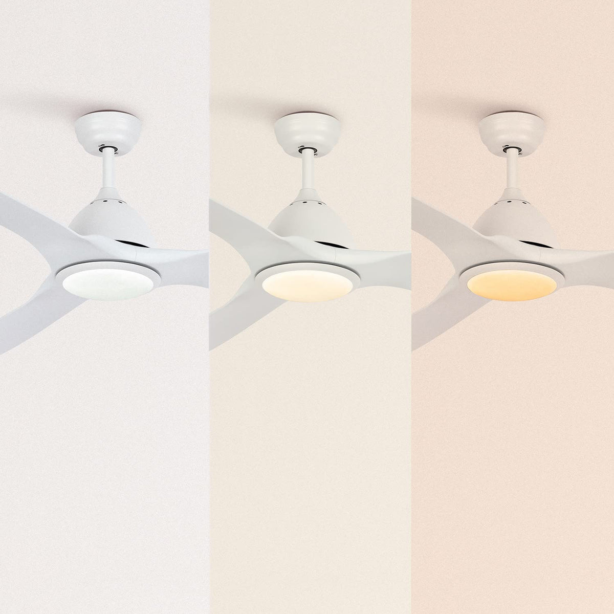 CREATE Ceiling Fan with White Light and Copper AC Motor