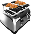 Cecotec Toastin' time 1700 Double Stainless Steel Vertical Toaster with 4 slots and crumb tray
