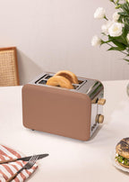 CREATE Retro Mocha Toaster with 6 Power Levels