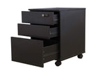 Happy Home 3 Drawer Lockable Wooden Document Cabinet