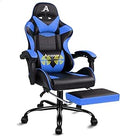 ALFORDSON Ergonomic Gaming Chair with Footrest - Blue
