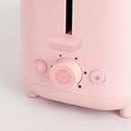 CREATE Pink Toaster with 6 Power Levels and Safety Features