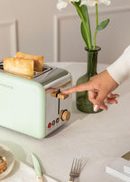 CREATE Toaster Retro Green XL Slots 850W
