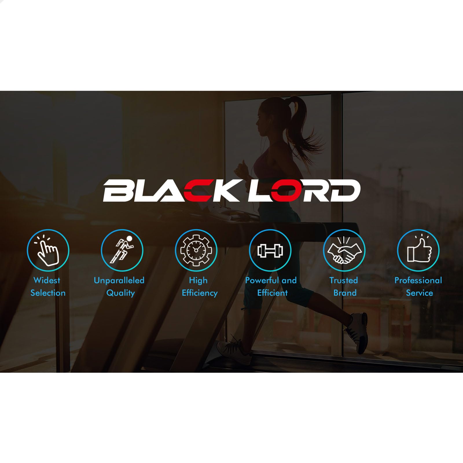 Black Lord Electric Walking Pad Treadmill