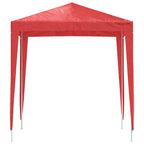 vidaXL Red PE and Steel Outdoor Party Tent