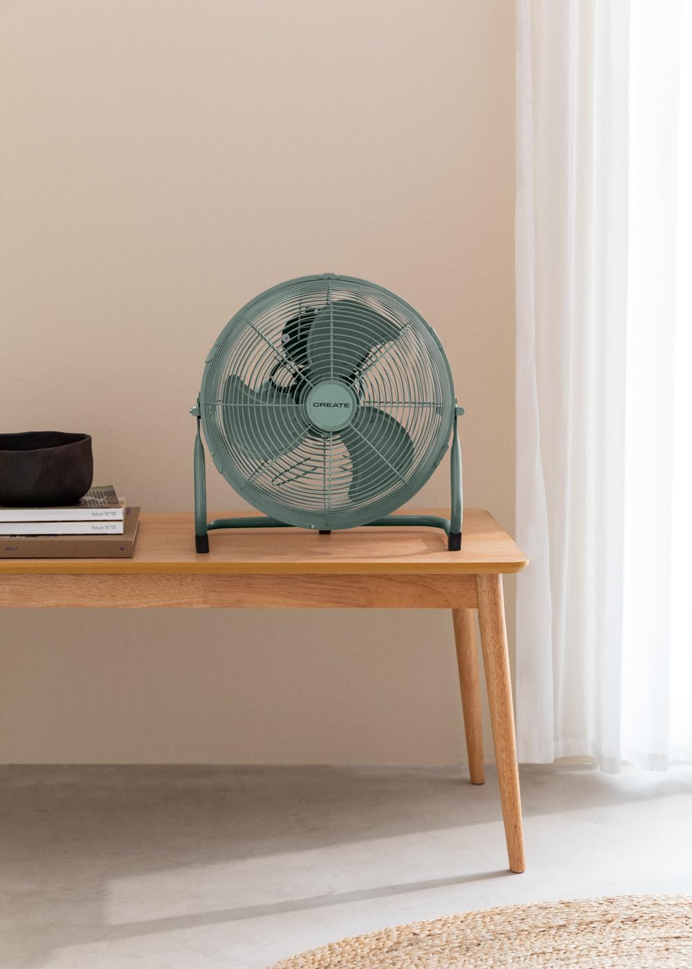 CREATE 12 Inch Industrial Floor Fan with 3 Speeds