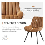 Hawthyhome Modern Dining Chairs Set of 4 with Upholstered Seat