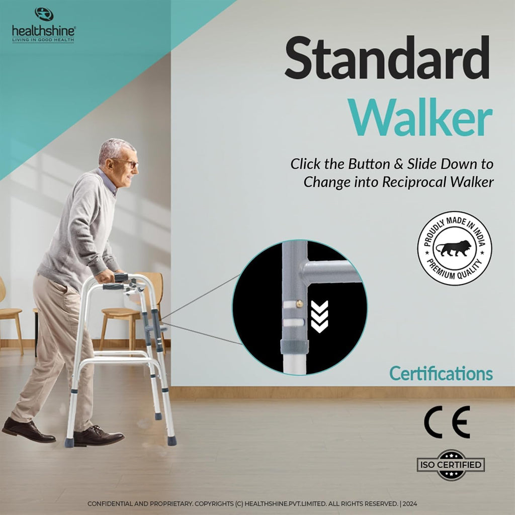 Healthshine Lightweight Foldable Walker HS913L - aluminum frame