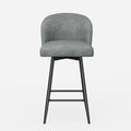 Daluvenix Counter Height Bar Stools - Set of 2 with Swivel and High Back