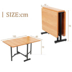 Sweiko Folding Dining Table Modern Minimalist Style