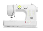 Singer SM024 white and red sewing machine with corded electric power