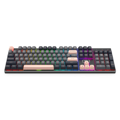 Redragon K556 PRO Upgraded Wireless RGB Gaming Keyboard, BT/2.4Ghz Tri-Mode Aluminum Mechanical Keyboard w/No-Lag Connection, Hot-Swap Linear Quiet Red Switch