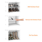 HOMIDEC 4 Tier Shoe Rack for 16 Pairs Storage