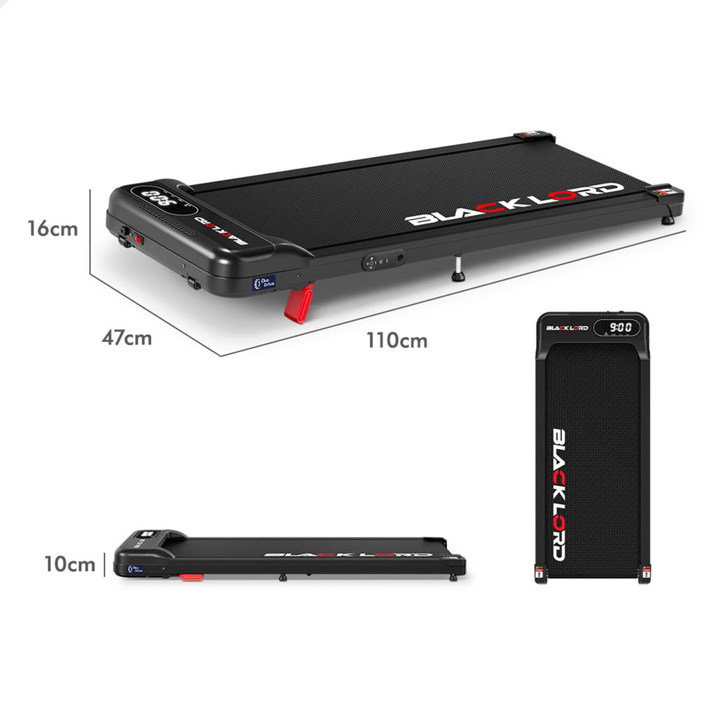 BLACK LORD Portable Under Desk Treadmill