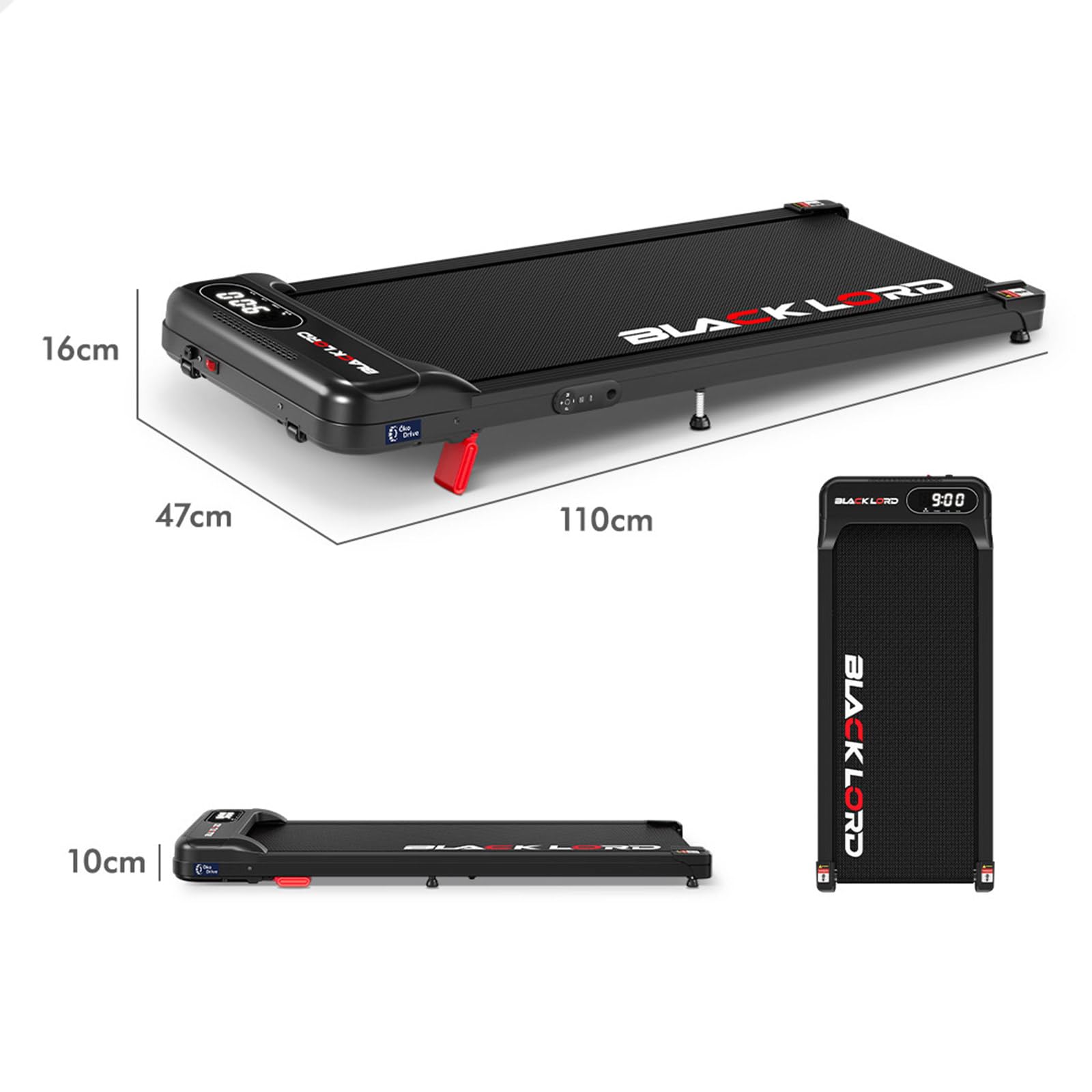 BLACK LORD Portable Under Desk Treadmill