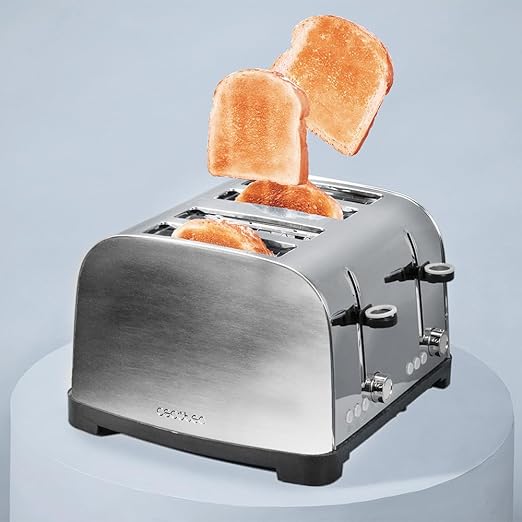 Cecotec Toastin' time 1700 Double Stainless Steel Vertical Toaster With Automatic Eject