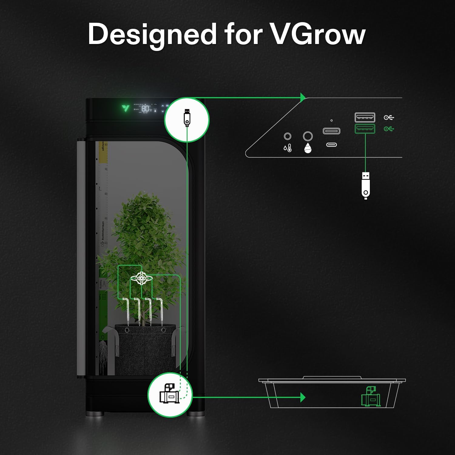 VIVOSUN FlexFeed Drip Irrigation Kit - Automatic Watering System