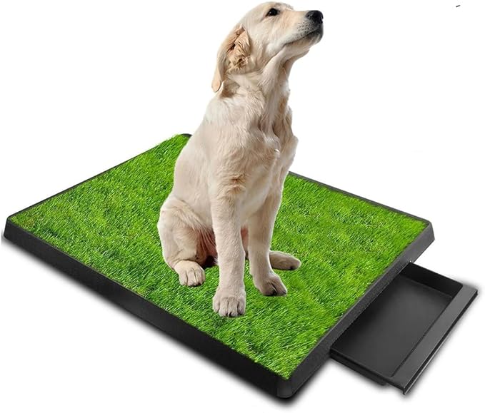 RATSTONE Dog Toilet with Grass Mat - Large Tray