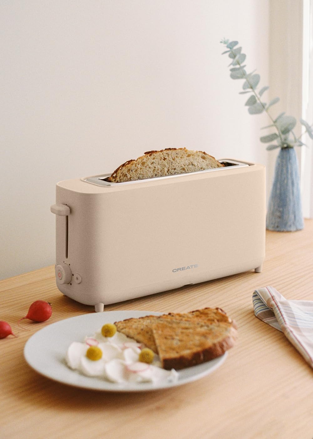 CREATE STUDIO XL Sandbread Toaster with 6 Power Levels