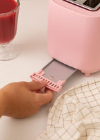 CREATE Pink Toaster with 6 Power Levels and Safety Features