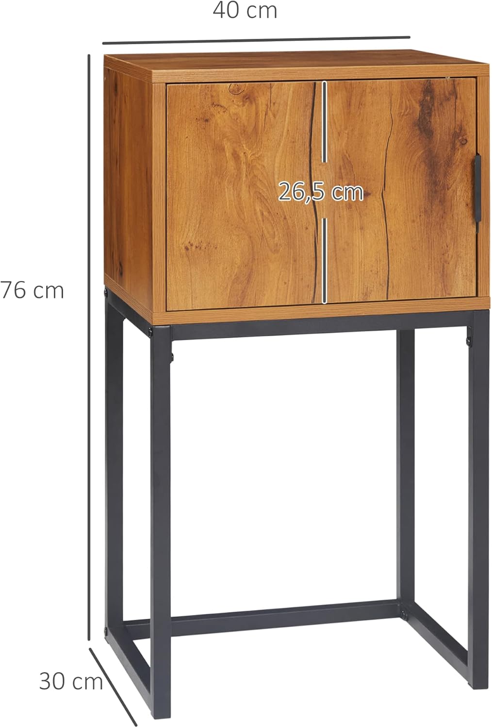 HOMCOM Console Table with Cupboard, Modern Design