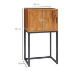 HOMCOM Modern Console Table with Cupboard