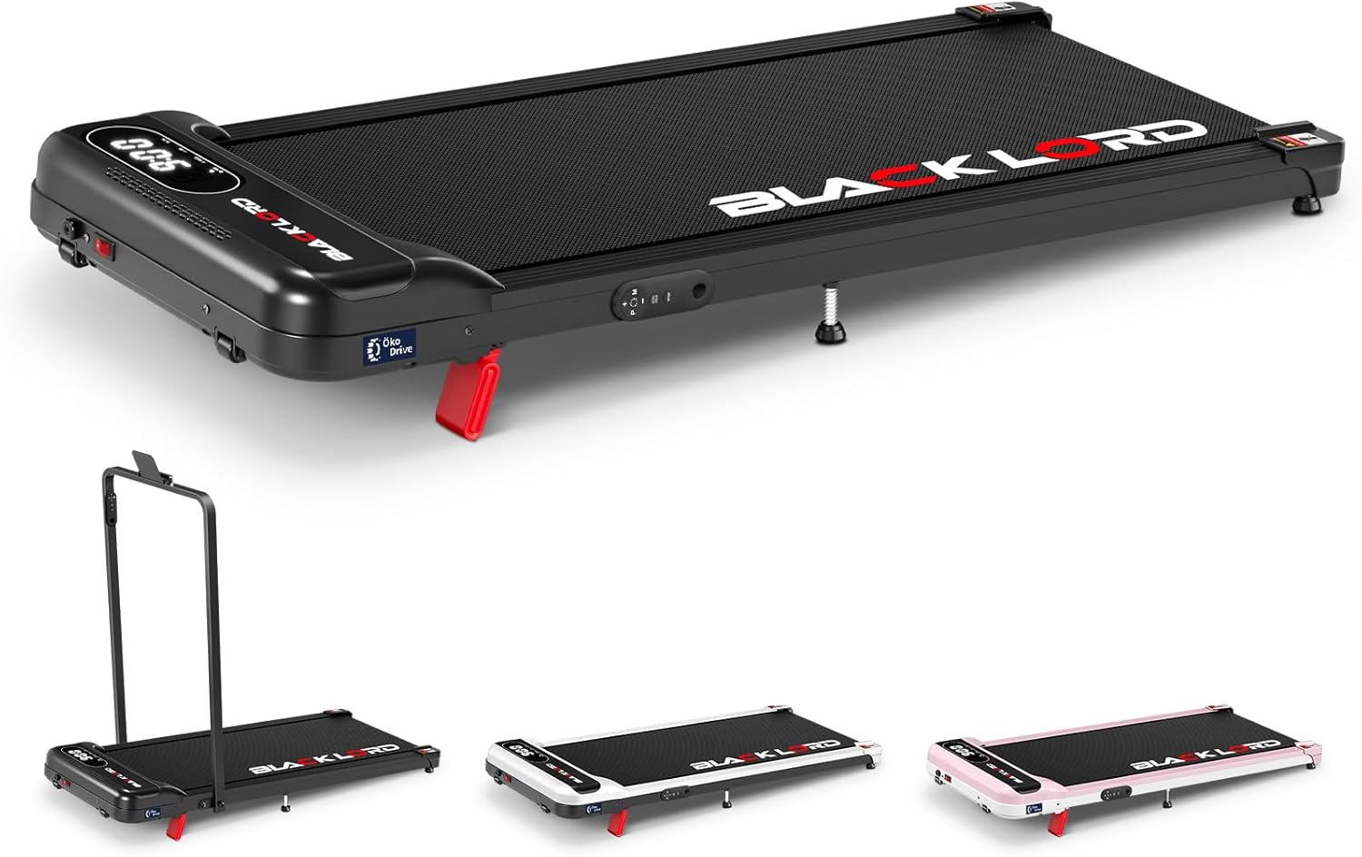 BLACK LORD Walking Pad Treadmill - Black
