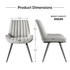 Nalupatio Modern Dining Chairs Set of 4 with Thick Cushions