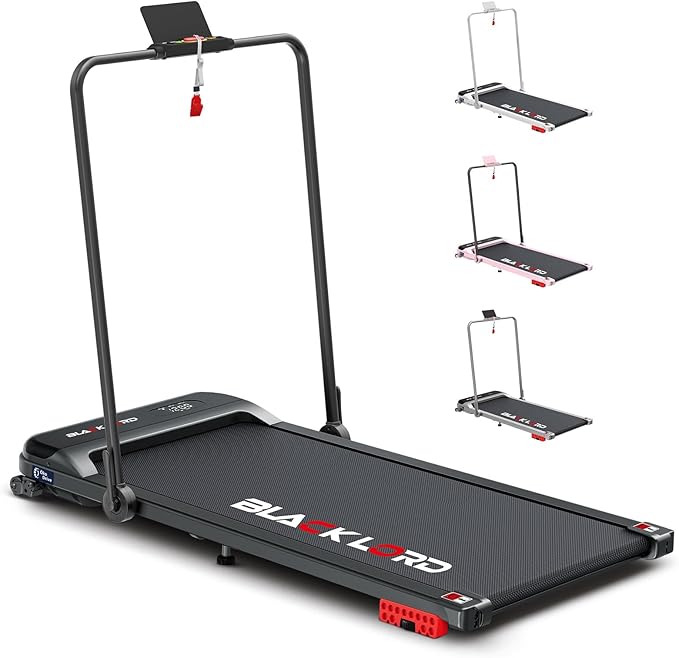 BLACK LORD Treadmill with Incline Electric Walking Pad - Black
