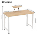 Chleby Yellow Minimalist Computer Desk with Storage