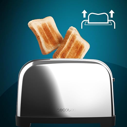 Cecotec Toastin' time 1700 Double Stainless Steel Vertical Toaster With Automatic Eject