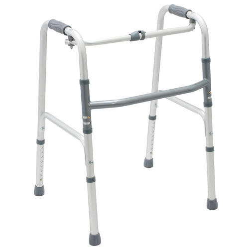Healthshine Lightweight Foldable Reciprocal Walker with padded hand grip and adjustable height