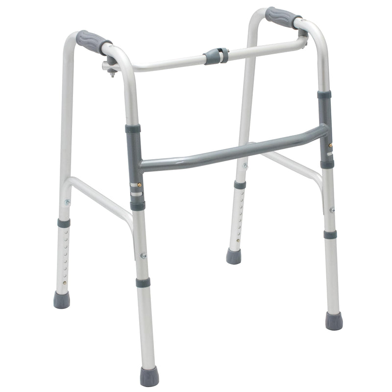 Healthshine Lightweight Foldable Reciprocal Walker with padded hand grip and adjustable height