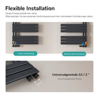 EMKE Anthracite Steel Towel Warming Radiator