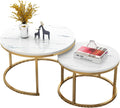 Generic Modern Round Nesting Coffee Table Set of 2