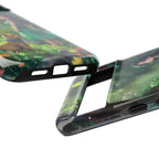 Whimsical Phone Case with Nature and Dog Artwork