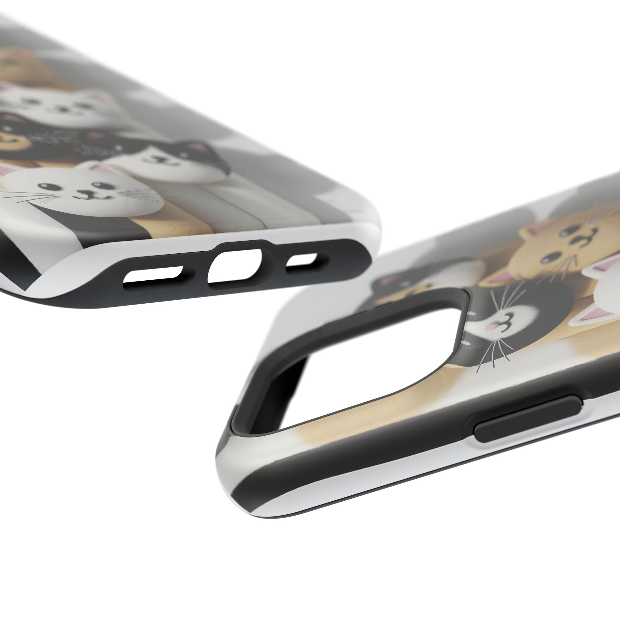 Cat-Themed Magnetic Impact-Resistant Phone Cases