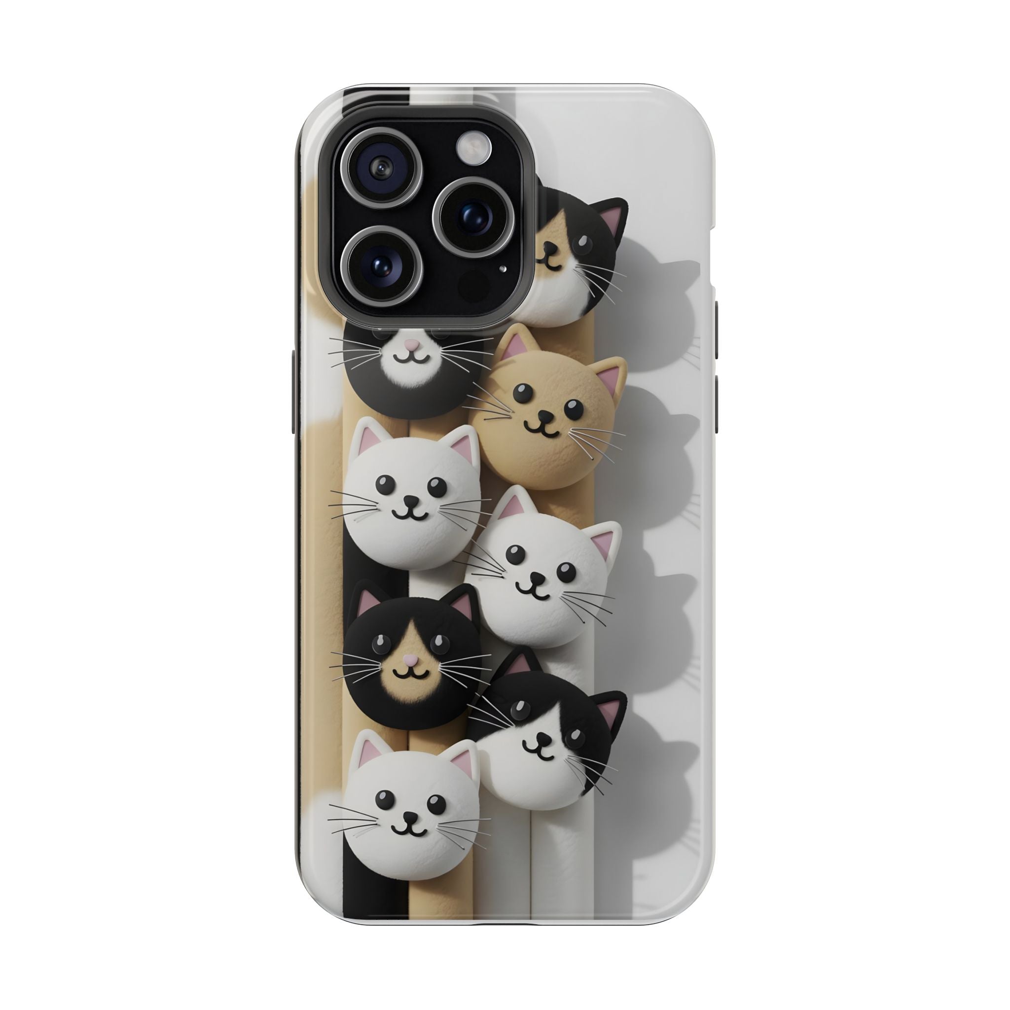 Cat-Themed Magnetic Impact-Resistant Phone Cases