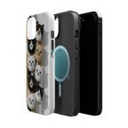 Cat-Themed Magnetic Impact-Resistant Phone Cases