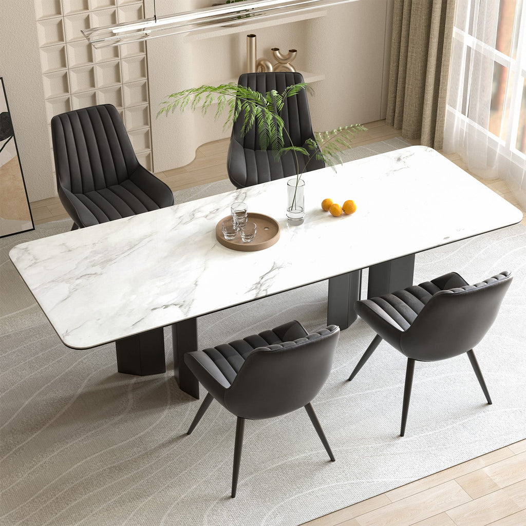 Nalupatio Modern Dining Chairs Set of 2 with Thick Cushions