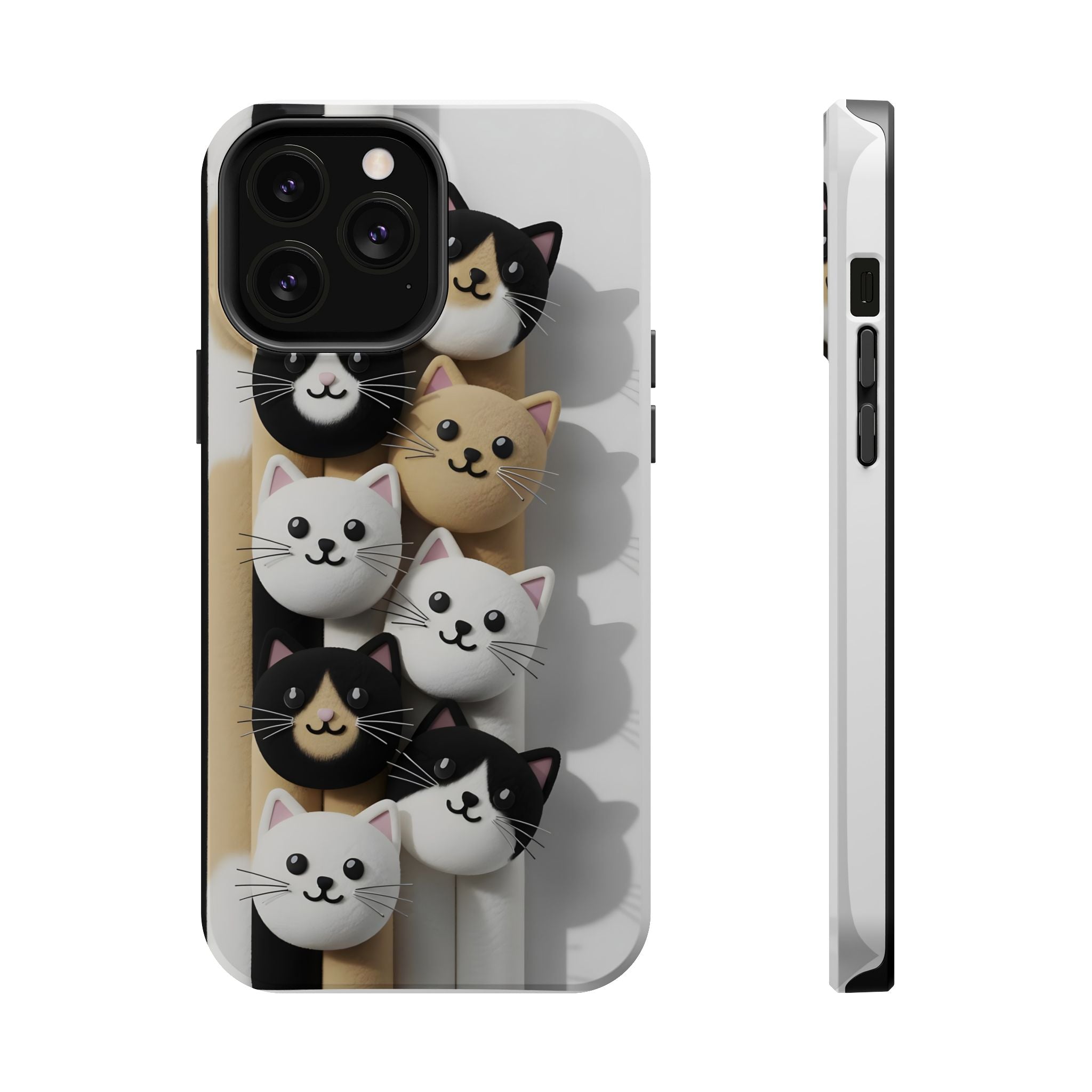 Cat-Themed Magnetic Impact-Resistant Phone Cases