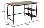 CLP Ocala Wooden Office Desk with Attached Shelf