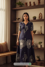 Turn Heads Instantly: Doriyaan Floral Buttoned Dress for Effortless Everyday Elegance